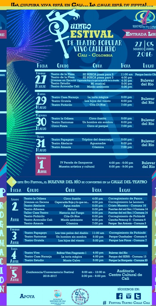 Programa teatro callejero